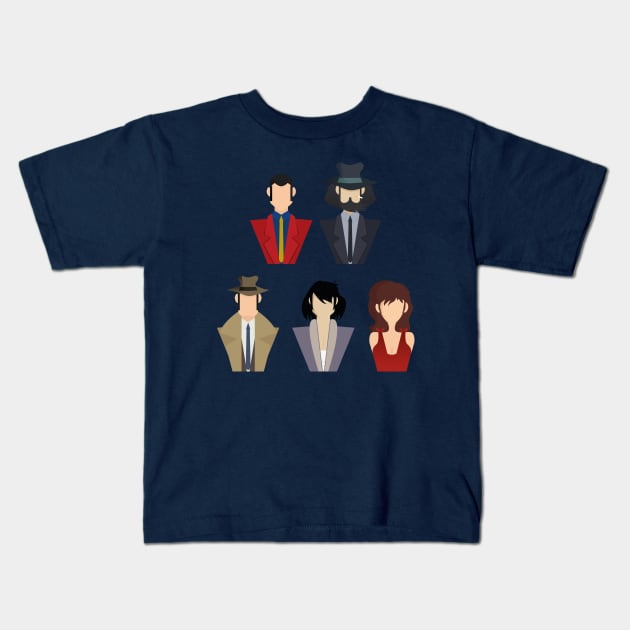 Lupin the 3rd Kids T-Shirt by TarallaG